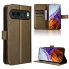 For Google Pixel 9 Pro Diamond Texture Leather Phone Case(Brown) - 1