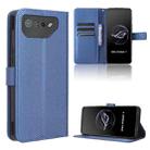For ASUS ROG Phone 7 Diamond Texture Leather Phone Case(Blue) - 1