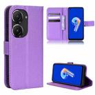 For Asus Zenfone 10 / 9 Diamond Texture Leather Phone Case(Purple) - 1