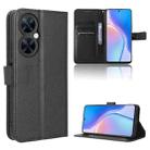 For Huawei Enjoy 60 Pro / nova 11i Diamond Texture Leather Phone Case(Black) - 1