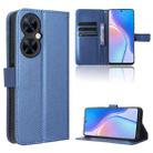 For Huawei Enjoy 60 Pro / nova 11i Diamond Texture Leather Phone Case(Blue) - 1