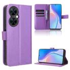 For Huawei Enjoy 60 Pro / nova 11i Diamond Texture Leather Phone Case(Purple) - 1