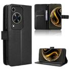 For Huawei Enjoy 70 4G Diamond Texture Leather Phone Case(Black) - 1