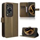 For Huawei Enjoy 70 4G Diamond Texture Leather Phone Case(Brown) - 1