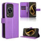 For Huawei Enjoy 70 4G Diamond Texture Leather Phone Case(Purple) - 1