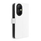For Huawei Enjoy 80 4G / nova Y73 4G Diamond Texture Leather Phone Case(White) - 3