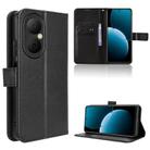 For Huawei Enjoy 80 4G Diamond Texture Leather Phone Case(Black) - 1
