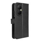 For Huawei Enjoy 80 4G Diamond Texture Leather Phone Case(Black) - 3