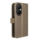 For Huawei Enjoy 80 4G Diamond Texture Leather Phone Case(Brown) - 3