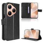 For Huawei Pura 80 5G Diamond Texture Leather Phone Case(Black) - 1