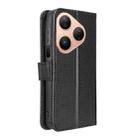 For Huawei Pura 80 5G Diamond Texture Leather Phone Case(Black) - 3