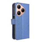 For Huawei Pura 80 5G Diamond Texture Leather Phone Case(Blue) - 3
