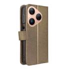 For Huawei Pura 80 5G Diamond Texture Leather Phone Case(Brown) - 3