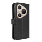 For Huawei Pura 80 Ultra 5G Diamond Texture Leather Phone Case(Black) - 3