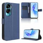 For Honor X50i Big Hole / 90 Lite Diamond Texture Leather Phone Case(Blue) - 1