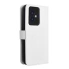 For Honor 100 5G Diamond Texture Leather Phone Case(White) - 3
