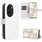 For Honor 100 Pro 5G Diamond Texture Leather Phone Case(White) - 1