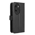 For Honor 100 Pro 5G Diamond Texture Leather Phone Case(Black) - 3