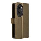 For Honor 100 Pro 5G Diamond Texture Leather Phone Case(Brown) - 3