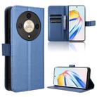 For Honor X9b 5G Diamond Texture Leather Phone Case(Blue) - 1