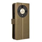 For Honor X9b 5G Diamond Texture Leather Phone Case(Brown) - 3