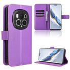 For Honor Magic6 Pro Diamond Texture Leather Phone Case(Purple) - 1