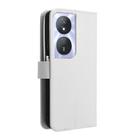 For Honor Play 50 Plus Diamond Texture Leather Phone Case(White) - 3