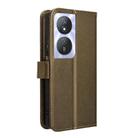 For Honor Play 50 Plus Diamond Texture Leather Phone Case(Brown) - 3