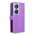 For Honor Play 50 Plus Diamond Texture Leather Phone Case(Purple) - 3