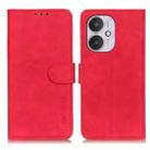 For Xiaomi Redmi 13C KHAZNEH Retro Texture Flip Leather Phone Case(Red) - 1