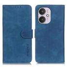 For Xiaomi Redmi 13C KHAZNEH Retro Texture Flip Leather Phone Case(Blue) - 1