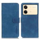 For Xiaomi Redmi Note 13R Pro KHAZNEH Retro Texture Flip Leather Phone Case(Blue) - 1