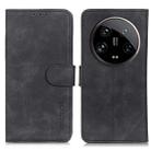 For Xiaomi 14 Ultra KHAZNEH Retro Texture Flip Leather Phone Case(Black) - 1