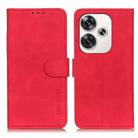 For Xiaomi Poco F6 / Redmi Turbo 3 KHAZNEH Retro Texture Flip Leather Phone Case(Red) - 1