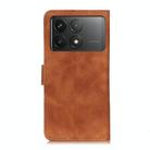 For Xiaomi Poco F6 Pro KHAZNEH Retro Texture Flip Leather Phone Case(Brown) - 3