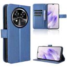 For Oukitel C37 Diamond Texture Leather Phone Case(Blue) - 1