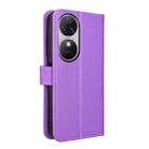 For Oukitel C38 Diamond Texture Leather Phone Case(Purple) - 3