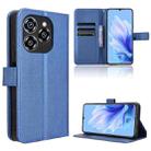 For Oukitel C50 Diamond Texture Leather Phone Case(Blue) - 1