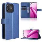 For Oukitel C53 Diamond Texture Leather Phone Case(Blue) - 1