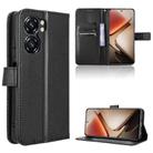 For Oukitel C58 / C58 Pro Diamond Texture Leather Phone Case(Black) - 1