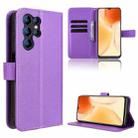 For Oukitel C1 / C1 Pro Diamond Texture Leather Phone Case(Purple) - 1