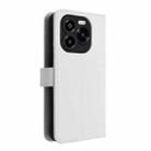 For Oukitel C65 / C65 Pro Diamond Texture Leather Phone Case(White) - 3