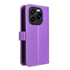 For Oukitel C65 / C65 Pro Diamond Texture Leather Phone Case(Purple) - 3