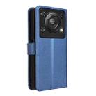 For Oukitel C60 / C60 Pro Diamond Texture Leather Phone Case(Blue) - 3