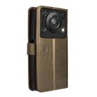 For Oukitel C60 / C60 Pro Diamond Texture Leather Phone Case(Brown) - 3