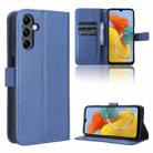 For Samsung Galaxy M34 5G Diamond Texture Leather Phone Case(Blue) - 1