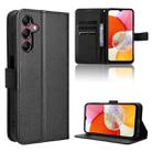 For Samsung Galaxy A15 Diamond Texture Leather Phone Case(Black) - 1