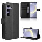 For Samsung Galaxy S24+ 5G Diamond Texture Leather Phone Case(Black) - 1