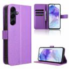For Samsung Galaxy A55 5G Diamond Texture Leather Phone Case(Purple) - 1
