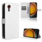 For Samsung Galaxy Xcover 7 Diamond Texture Leather Phone Case(White) - 1